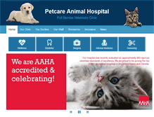 Tablet Screenshot of petcareclinics.net